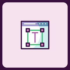 Webpage Text Editing Tool Icon Design Element
