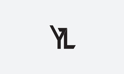 YL, LY, Y, L Abstract Letters Logo Monogram