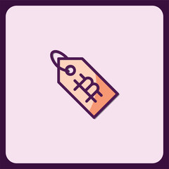 Price Tag Icon Design Minimalist Style for Branding