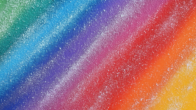 Vibrant Rainbow Spray Texture With Abstract Paint Effect