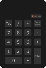 Numeric keypad