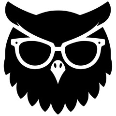 Cool owl portrait