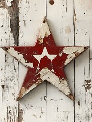 red star on the wall