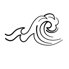 asian wave water pattern line
