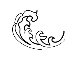 asian wave water pattern line
