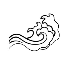 asian wave water pattern line
