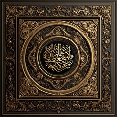 Ornate Islamic Calligraphy Panel