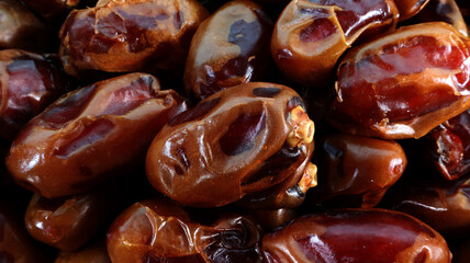 Close up dates fruit texture