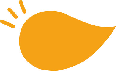 yellow speech bubble