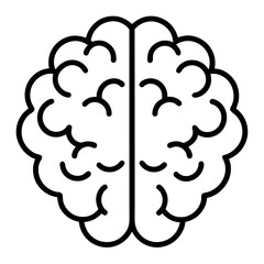 brain icon vector  white background