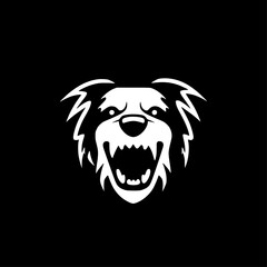 Dog - Black and White Isolated Icon - Vector illustration