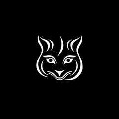 Fototapeta premium Cat - Minimalist and Flat Logo - Vector illustration