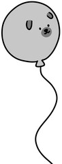 강아지 풍선 일러스트(puppy balloon illustration)