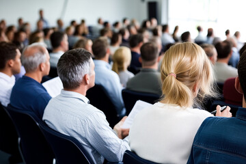Fototapeta premium Audience in the lecture hall.