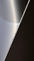 metal exture, angled photoshot. with white shades