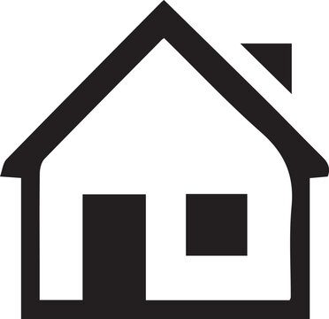 recommend clip art: House icon. illustration design.