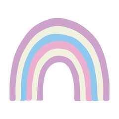 Obraz premium Colorful rainbow shape Intersex pride flag Happy pride day LGBTQ community Pride Month Vector hand drawn doodle for posters, stickers, logo, cards