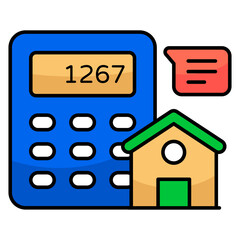 An icon design of property calculation