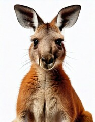 カンガルー　白背景