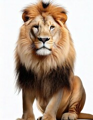 ライオン　白背景