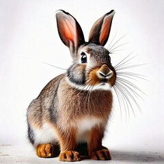 Obraz premium ウサギ 白背景