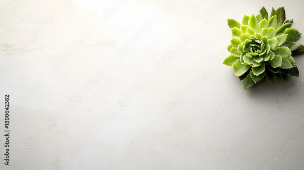 Aufkleber a close-up view reveals a vibrant green succulent showcasing detailed leaf patterns, harmoniously pl