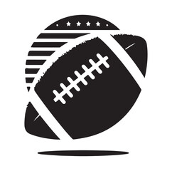 American football vector silhouette SH