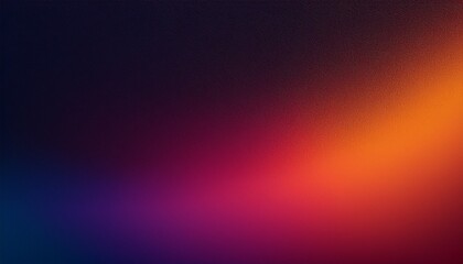 Obraz premium Dark grainy gradient background purple red orange blue black colors banner poster cover abstract design