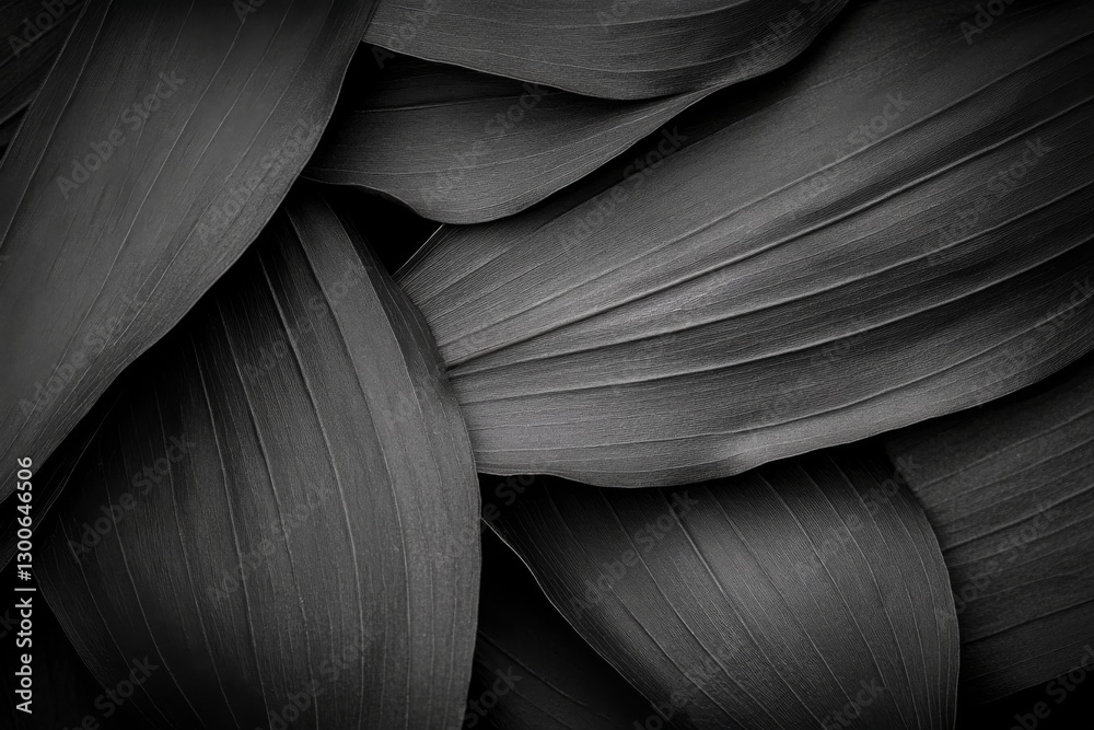 Aufkleber an extreme close-up reveals the delicate structure and natural patterns of a leaf, highlighting its 
