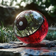 With Single ball in Garden