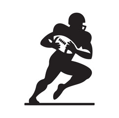 American football vector silhouette SH