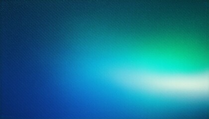 Glowing grainy gradient blue green white noise texture background backdrop banner header poster copy space