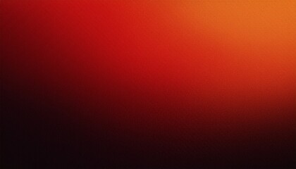 Obraz premium Grainy background, red orange black noise texture banner, glowing color gradient dark poster header cover backdrop design
