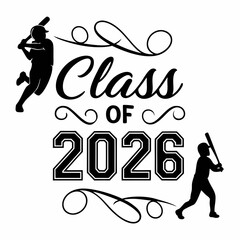Class of 2026 University Style Graduation Sticker