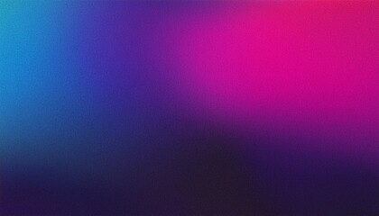 Fototapeta premium Grainy gradient vibrant poster background, purple blue pink black noisy texture banner, cover header backdrop design