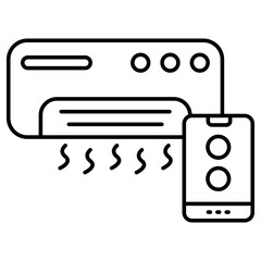 Perfect design icon of air conditioner