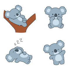 Cute and adorable koala illustration
