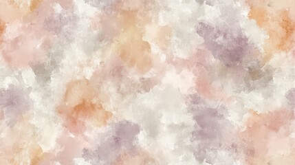 Fototapeta premium Subtle pastel watercolor blend with peach, lavender, and soft white tones