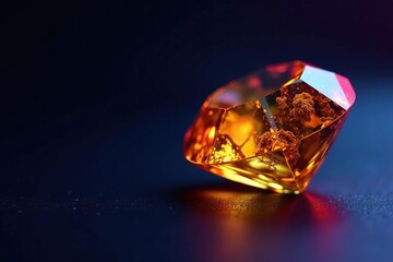Diamond-shaped cannabis concentrate on a black background with neon lights, concentrate, diamond, neon