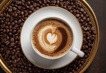 Obraz premium Angle of coffee on the Syrian table