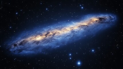 Fototapeta premium A stunning image of a spiral galaxy in deep space