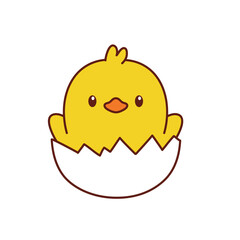 Cute and adorable chick illustration