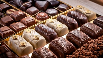 Obraz premium chocolates on display
