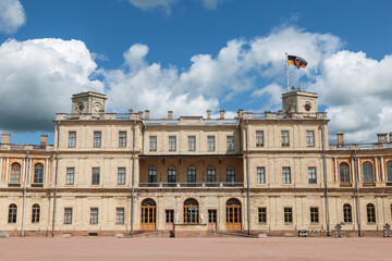 The building of the Great Gatchina Palace in Gatchina. Leningrad Region, Russia