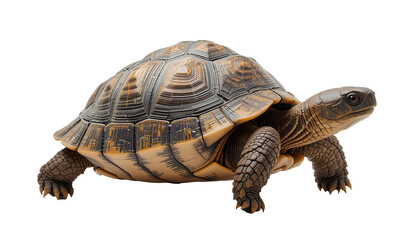 Obraz premium Close-Up of a Tortoise Walking With Natural Textures