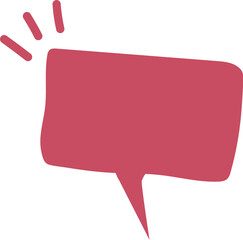 red speech bubble icon