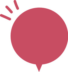 red speech bubble icon
