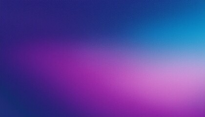 Obraz premium Purple blue grainy gradient background noise texture wide banner header poster design copy space