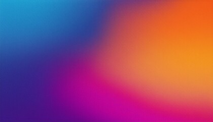 Obraz premium Purple orange blue pink grainy gradient background abstract poster design noise texture copy space