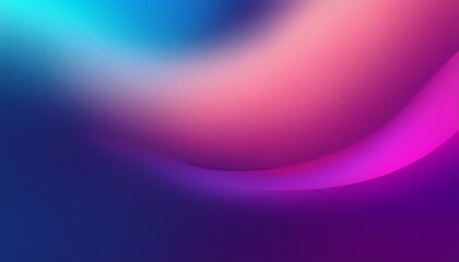 Fototapeta premium Purple pink blue color gradient background blurred neon color flow, grainy texture effect, technology banner design